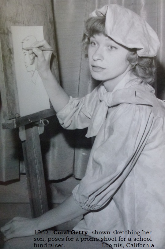 photo of Coral at the easel